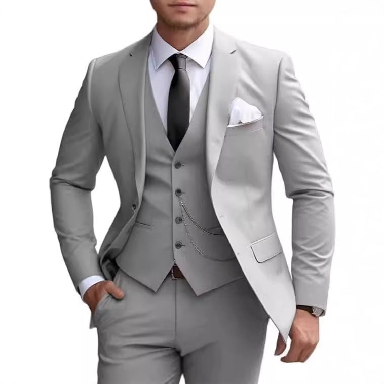 Suit Slim Fit Business Suit Banquet Temperament Formal Dress For Men
